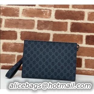 Traditional Specials Gucci Mens GG Canvas small pouch 768255 Black 2025