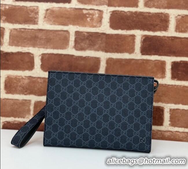 Traditional Specials Gucci Mens GG Canvas small pouch 768255 Black 2025