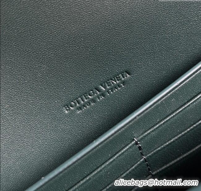 New Design Bottega Veneta Andiamo Clutch in Crocodile Pattern Leather 11508 Green 2025