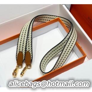 Pretty Style Discount Hermes Canvas Bag Strap 2.5x105cm 1008 Yellow/Gold 2025