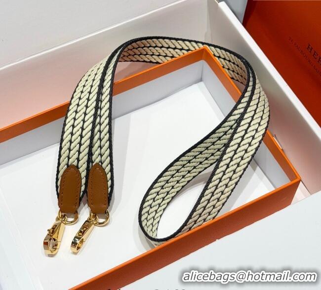 Pretty Style Discount Hermes Canvas Bag Strap 2.5x105cm 1008 Yellow/Gold 2025