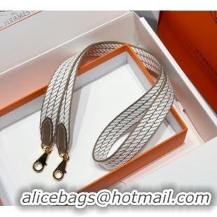 Low Cost Hermes Canvas Bag Strap 2.5x105cm 1008 Elephant/Gold 2025