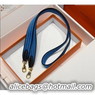 Market Sells Hermes Canvas Bag Strap 2.5x105cm 1008 Navy Blue/Gold 2025