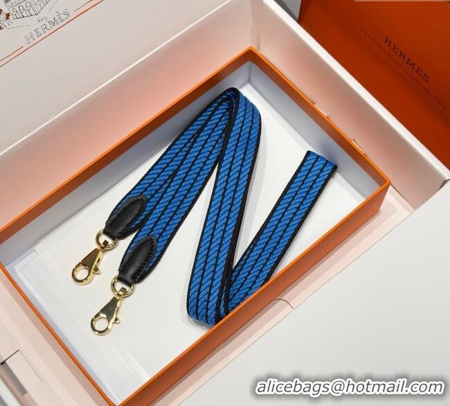 Market Sells Hermes Canvas Bag Strap 2.5x105cm 1008 Navy Blue/Gold 2025