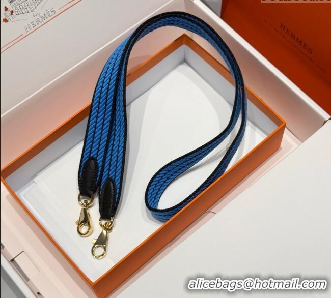 Market Sells Hermes Canvas Bag Strap 2.5x105cm 1008 Navy Blue/Gold 2025