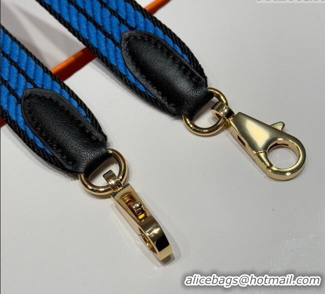 Market Sells Hermes Canvas Bag Strap 2.5x105cm 1008 Navy Blue/Gold 2025