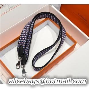 Classic Specials Hermes Canvas Bag Strap 2.5x105cm 1008 Multicolor/Silver 2025