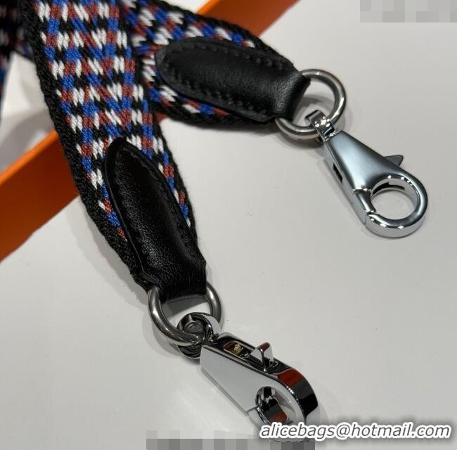 Classic Specials Hermes Canvas Bag Strap 2.5x105cm 1008 Multicolor/Silver 2025