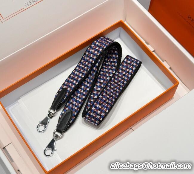 Classic Specials Hermes Canvas Bag Strap 2.5x105cm 1008 Multicolor/Silver 2025