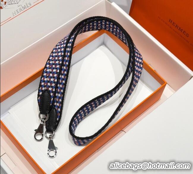 Classic Specials Hermes Canvas Bag Strap 2.5x105cm 1008 Multicolor/Silver 2025