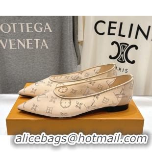 Most Popular Louis Vuitton Gala Flat Ballerinas Flat in Mesh and Strass Nude 1AIFUI 0829118