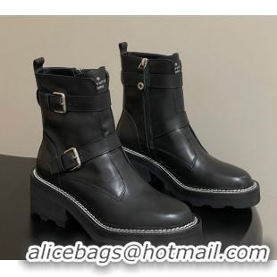 Grade Quality Louis Vuitton LV Beaubourg Ankle Boots 4cm in Black Leather 1ACH3A 0829125