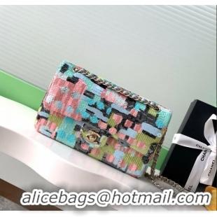 Affordable Price Chanel Sequins Medium Classic Flap Handbag A01112 Multicolor 2025