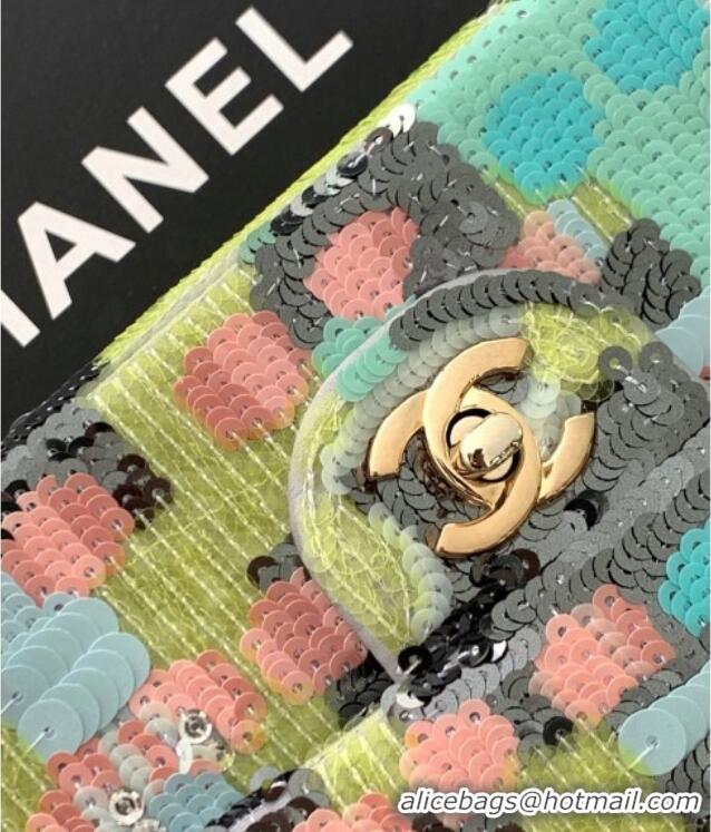 Affordable Price Chanel Sequins Medium Classic Flap Handbag A01112 Multicolor 2025