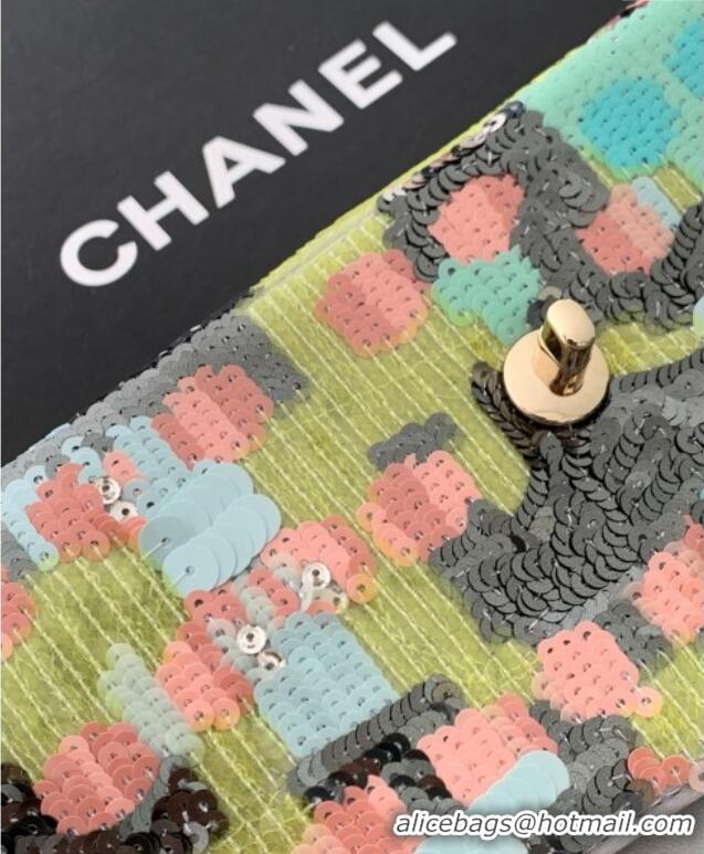 Affordable Price Chanel Sequins Medium Classic Flap Handbag A01112 Multicolor 2025