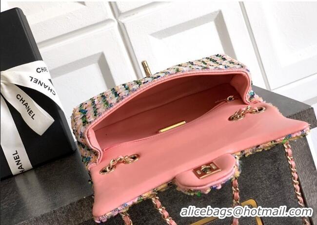 Trendy Design Chanel Sequins Flap Handbag AS4561 Light Pink/Green/Yellow 2025