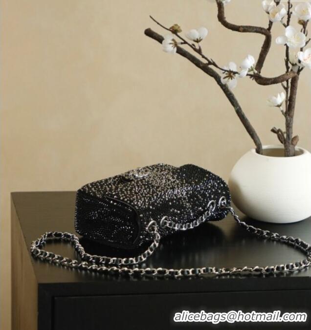 Well Crafted Chanel Strass Mini Classic Flap Bag CH100903 Black 2025