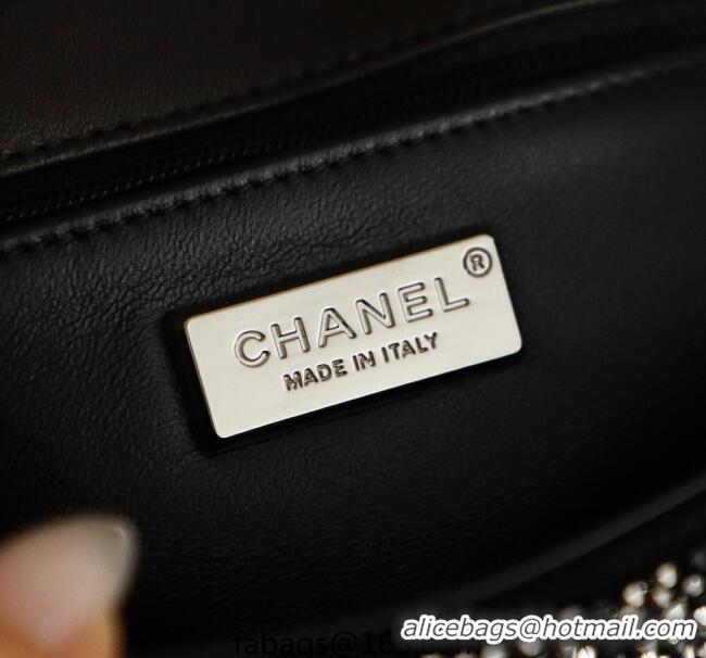 Well Crafted Chanel Strass Mini Classic Flap Bag CH100903 Black 2025