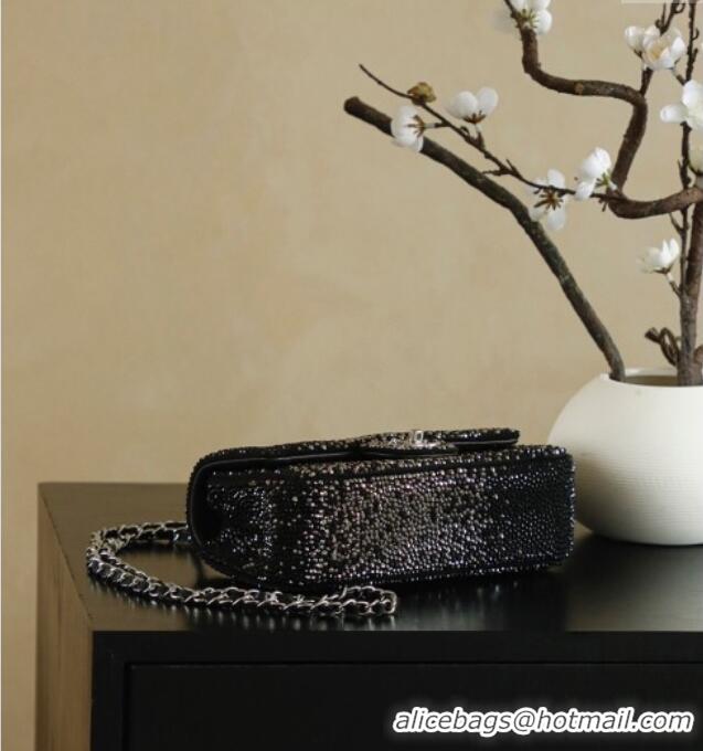 Well Crafted Chanel Strass Mini Classic Flap Bag CH100903 Black 2025
