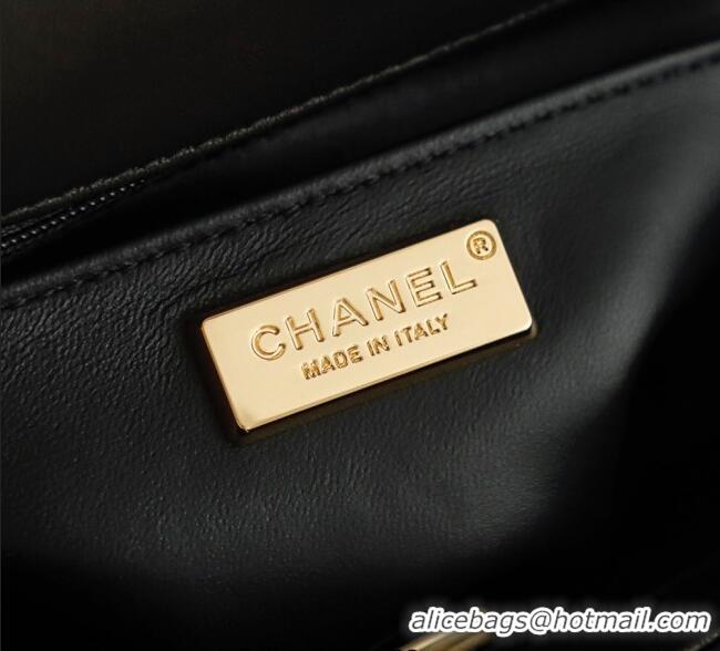 Best Price Chanel Chevron Sequins Flap Handbag CH100904 Black 2025