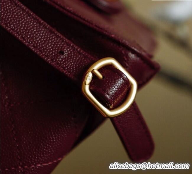 Buy Cheap Chanel Grained Calfskin 25 Medium Backpack Bag AS5600 Burgundy 2025