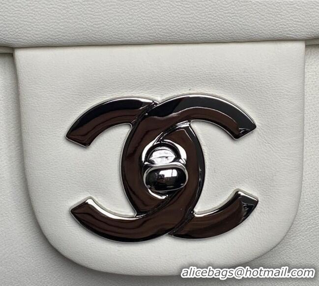 Promotional Chanel Printed Leather Vintage Airport Flap Bag A9902 White/Red 2025