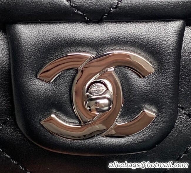 Discount Price Chanel Quilted Calfskin Leather Vintage Airport Flap Bag A9902 Black 2025