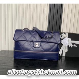 Affordable Price Chanel Quilted Calfskin Leather Vintage Airport Flap Bag A9902 Blue 2025
