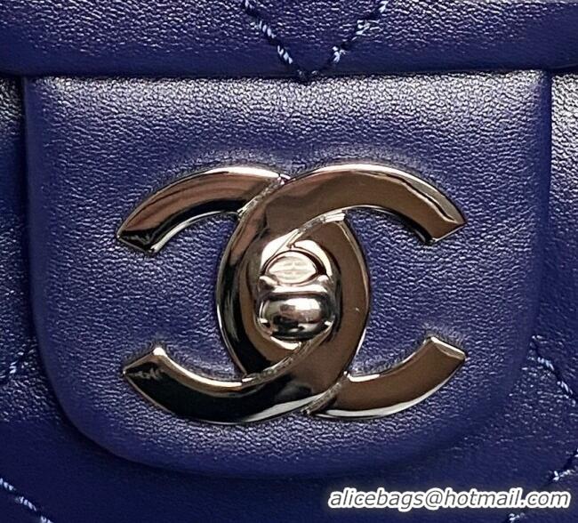 Affordable Price Chanel Quilted Calfskin Leather Vintage Airport Flap Bag A9902 Blue 2025