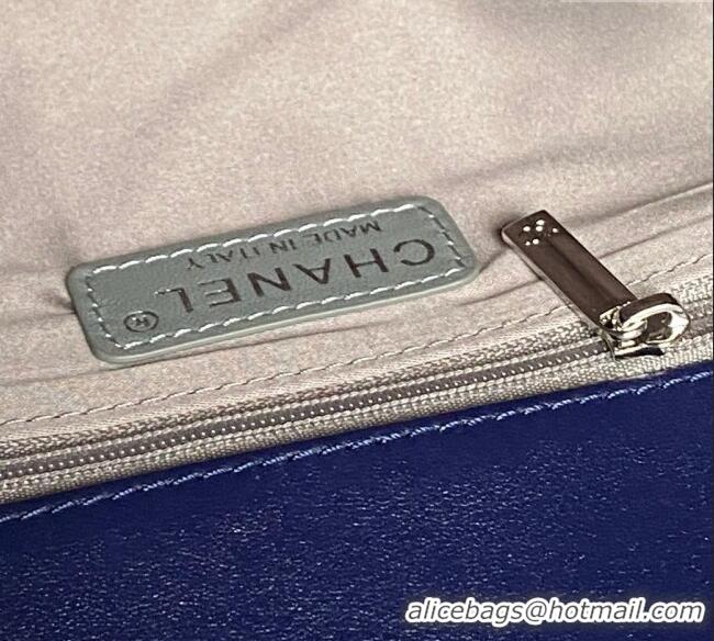 Affordable Price Chanel Quilted Calfskin Leather Vintage Airport Flap Bag A9902 Blue 2025