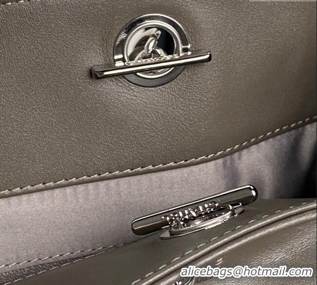 Market Sells Chanel Printed Leather Vintage Airport Shopping Bag A9901 Grey 2025