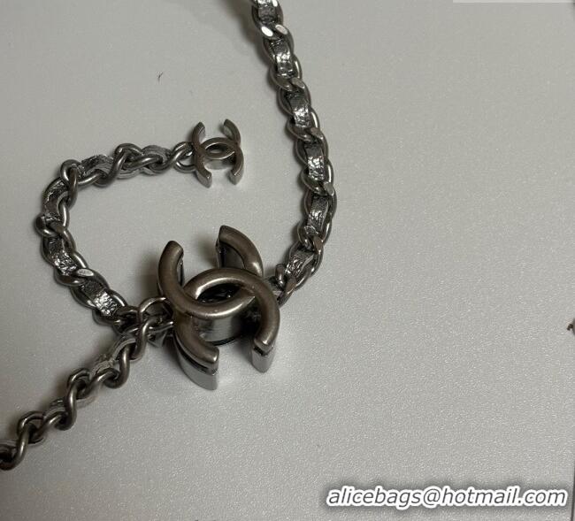 Shop Bulk Chanel Grained Calfskin Wallet On Chain WOC AP3938 Silver 2025