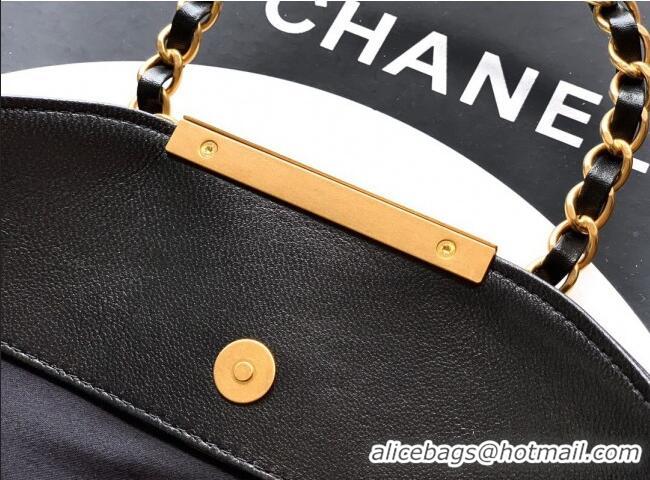 Best Cheap Chanel Quilted Leather Large Flap Handbag CH101001 Black 2025
