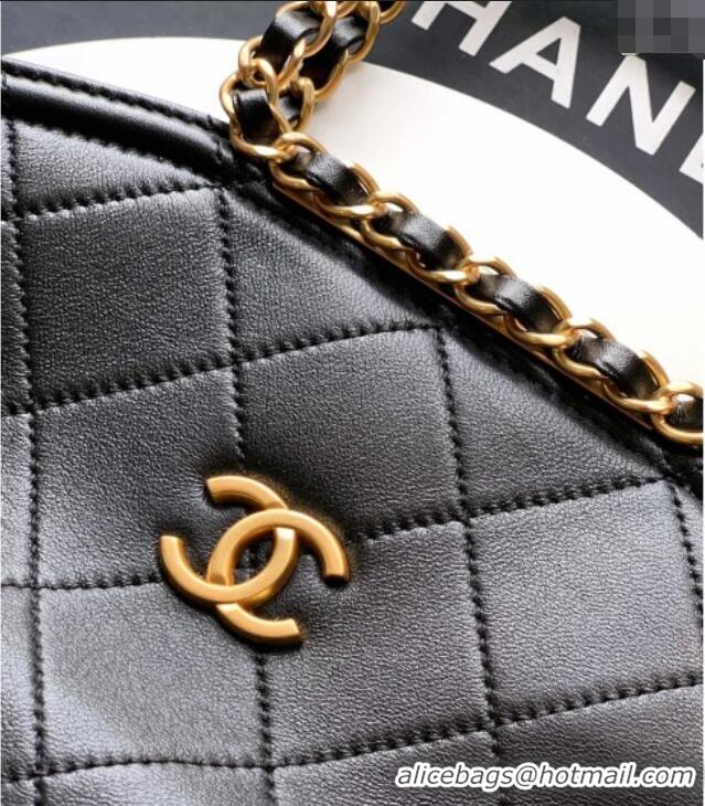 Best Price Chanel Quilted Leather Medium Flap Handbag CH101001 Black 2025