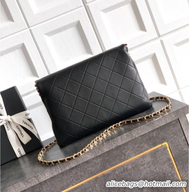Best Price Chanel Quilted Leather Medium Flap Handbag CH101001 Black 2025
