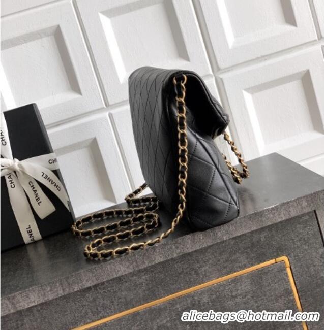 Best Price Chanel Quilted Leather Medium Flap Handbag CH101001 Black 2025