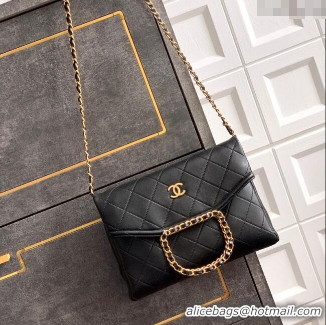 Best Price Chanel Quilted Leather Medium Flap Handbag CH101001 Black 2025