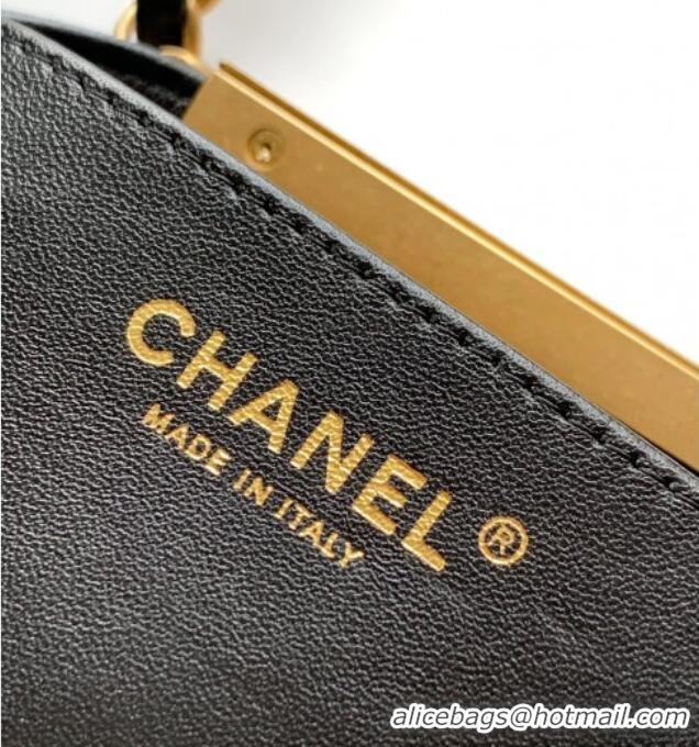 Best Price Chanel Quilted Leather Medium Flap Handbag CH101001 Black 2025