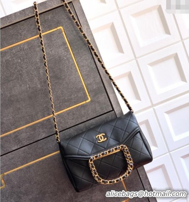 Buy Cheap Chanel Quilted Leather Small Flap Handbag CH101001 Black 2025