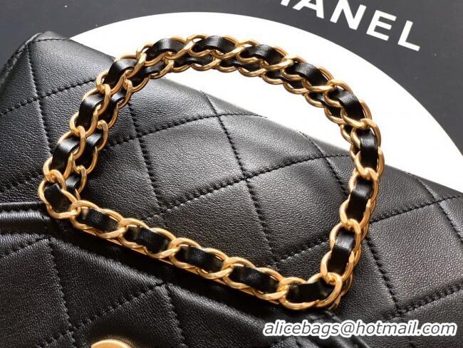 Buy Cheap Chanel Quilted Leather Small Flap Handbag CH101001 Black 2025