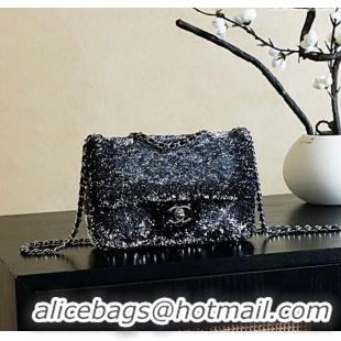 Market Sells Chanel Quilted Gradient Sequins Flap Bag AS4561 Silver/Black 2025