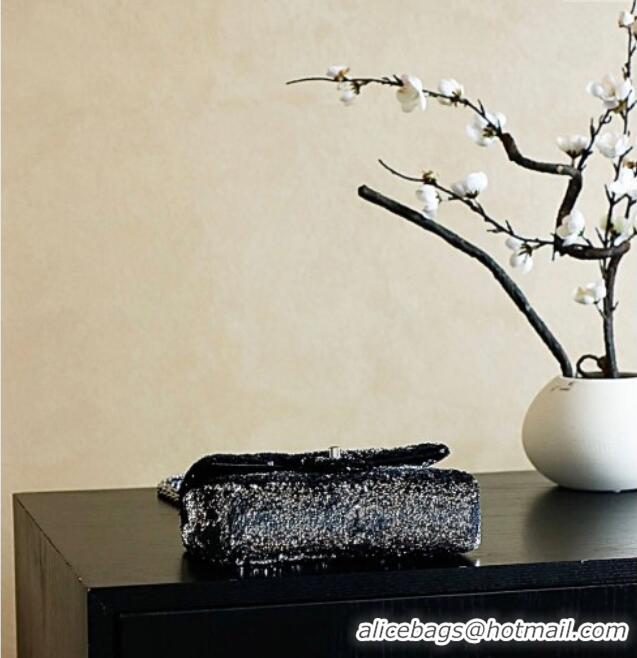 Market Sells Chanel Quilted Gradient Sequins Flap Bag AS4561 Silver/Black 2025