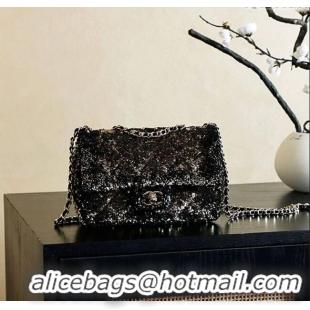Classic Wholesale Chanel Quilted Gradient Sequins Flap Bag AS4561 Gold/Black 2025