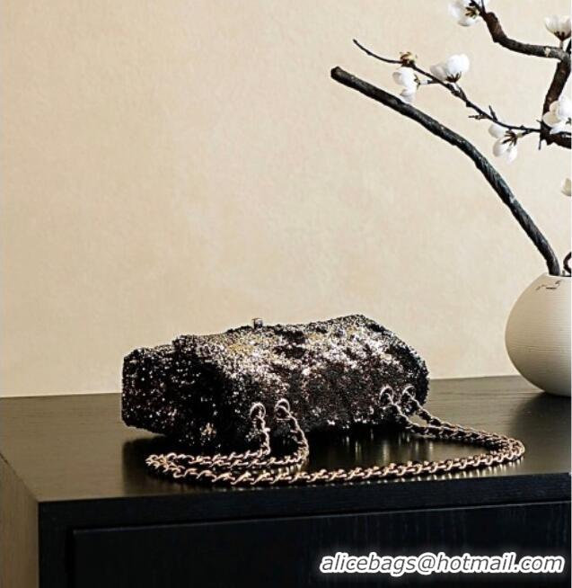 Classic Wholesale Chanel Quilted Gradient Sequins Flap Bag AS4561 Gold/Black 2025