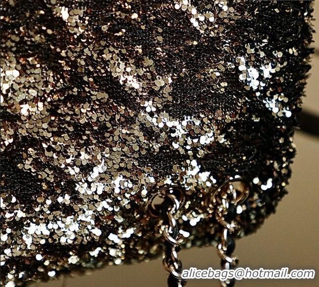 Classic Wholesale Chanel Quilted Gradient Sequins Flap Bag AS4561 Gold/Black 2025