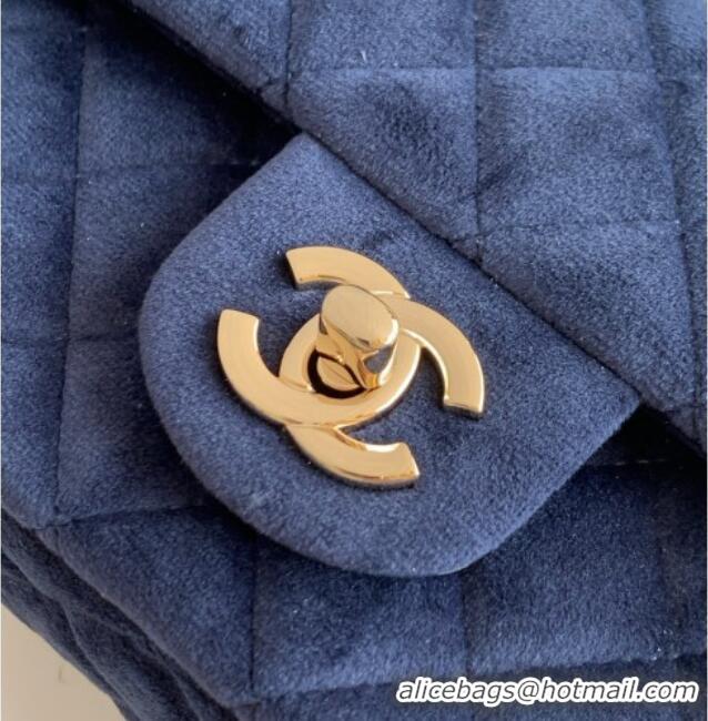 Market Sells Chanel Velvet Mini Flap Bag with Strass Ball AS1787 Dark Blue 2025
