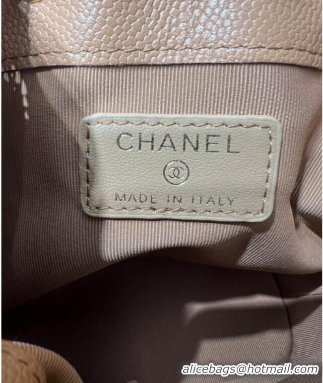 Market Sells Chanel Grained Shiny Calfskin Clutch with Chain AP4775 Brown 2025