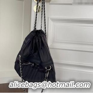 Original Cheap Chanel Vintage Nylon Backpack Bag CH101002 Black 2025