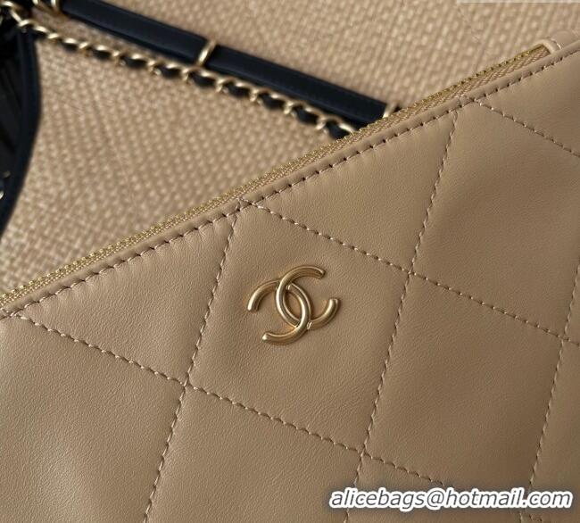 Sumptuous Cheap Chanel Straw Maxi Shopping Tote Bag AS5463 Beige 2025