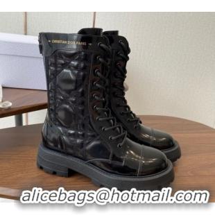 Best Price Dior D-Unit Ankle Boots in Black Quilted Cannage Calfskin 2025 DR082103 0822062